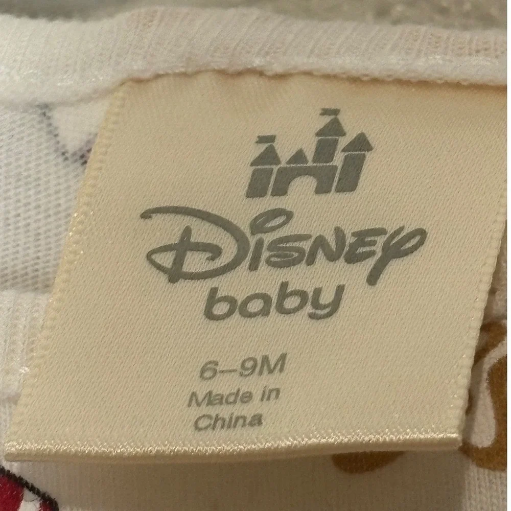 Disney‎ Baby Minnie Mouse Christmas Bodysuit and Red Velvet Skirt Set 6-9M NEW
